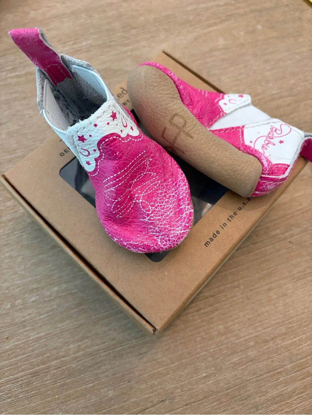 Freshly Picked Barbie™ Cowgirl Chelsea Boot Baby Shoe